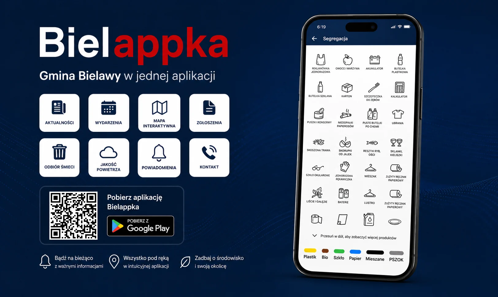 Miniatura: 📱Bielappka w kieszeni – oficjalna aplikacja mobilna Gminy Bielawy już dostępna!